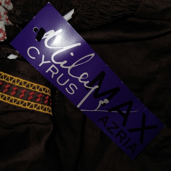 Miley Cyrus Max Azria Navajo embroidered tunic oak - Picture 4 of 12